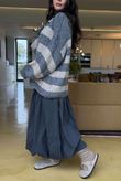 Big Softie Block Stripe Cobain Knit Steel